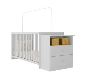 Cuna con cómoda Mi Bebé 72x66x167 cm