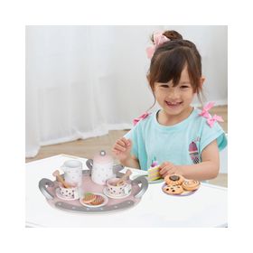 Juego de té Encanto rosado