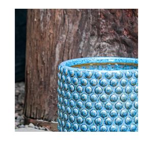 Macetero Oslo azul 27x27 cm