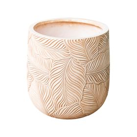 Macetero Amalfi beige 48.5x41 cm