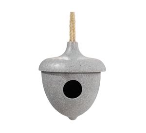 Casa para pájaros Chaitén gris 18.7x16 cm