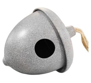 Casa para pájaros Chaitén gris 18.7x16 cm