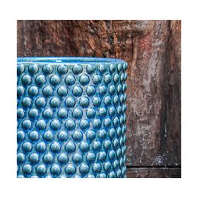 Macetero Oslo azul 40x40 cm