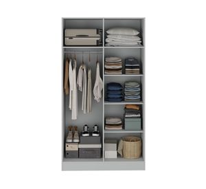 Clóset 2 puertas blanco 183x100x47 cm