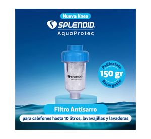 Filtro antisarro AquaProtec para calefont hasta 10 lt