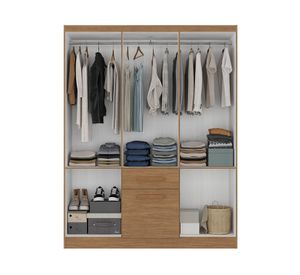 Clóset 6 puertas 1 cajón 1 zapatera acacia