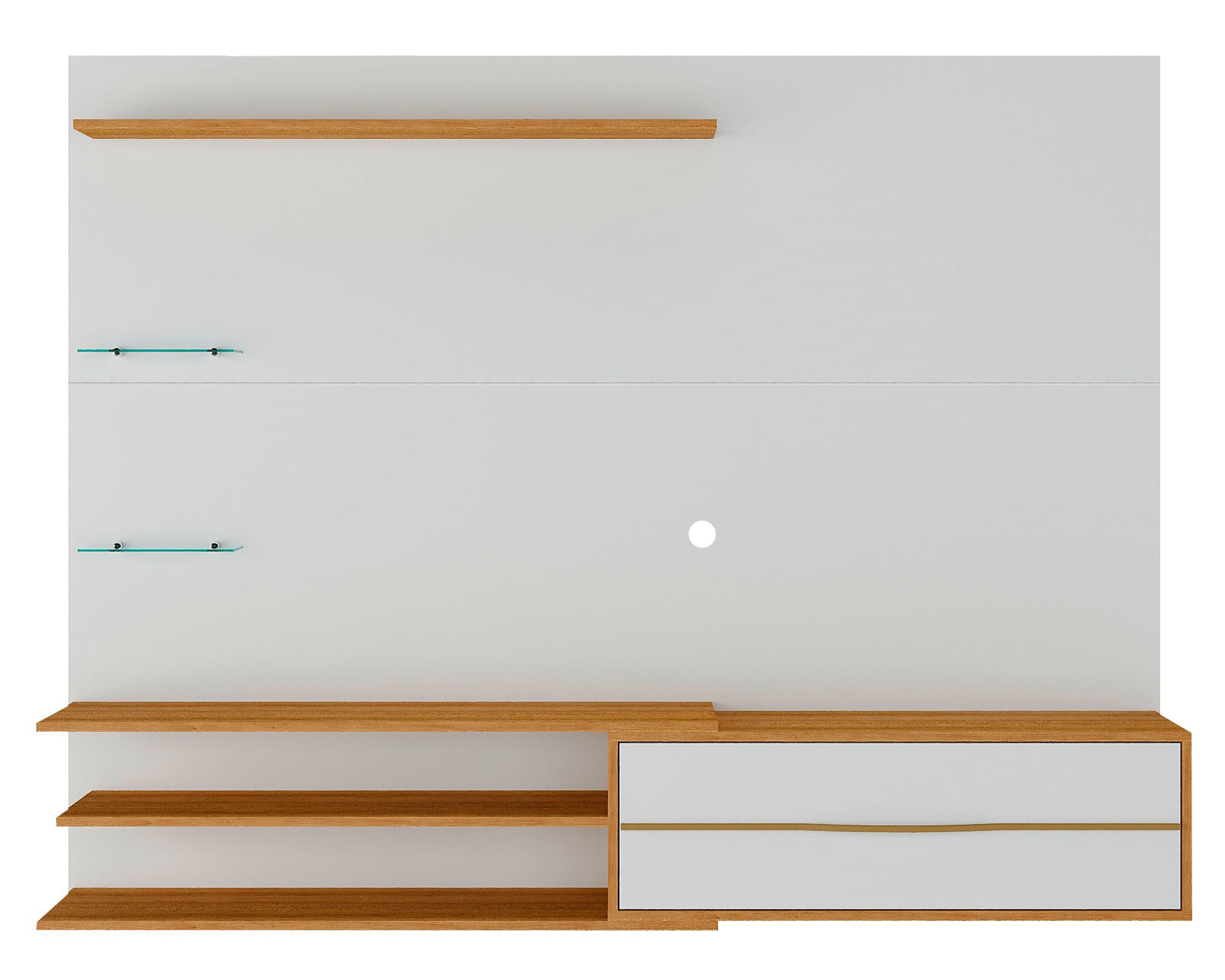 Be Design Rack TV 65" MP1064 blanco/miel