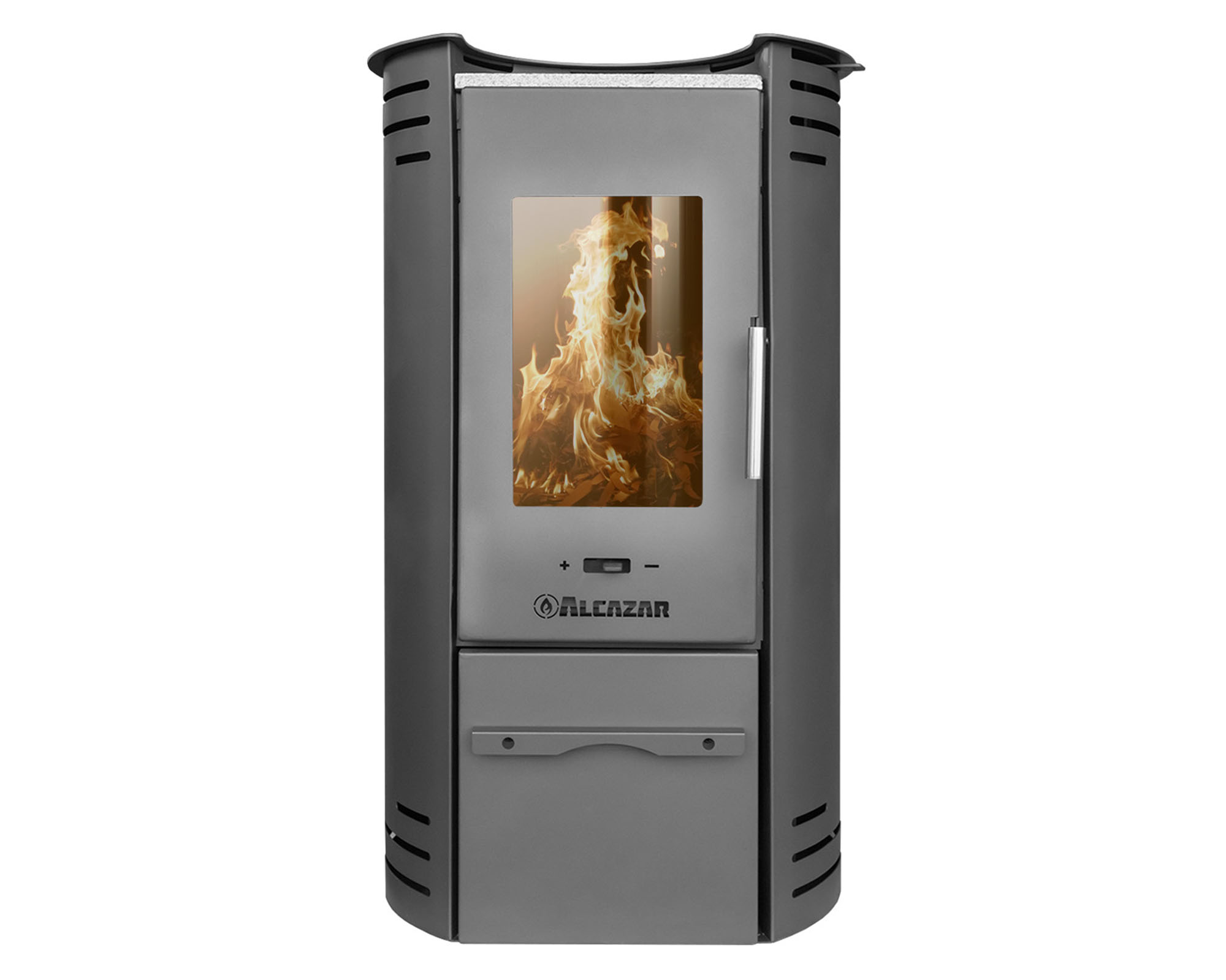 Estufa leña Puelche 600 gris charcoal 16000W