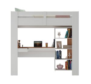 Camarote escritorio 1 plaza blanco