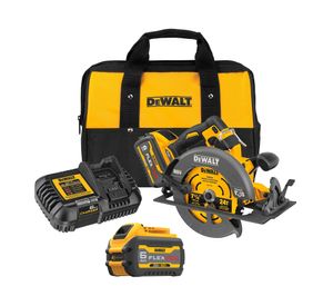 Kit sierra circular 7-1/4" 60V + 2 baterías 6 Ah + cargador + accesorios