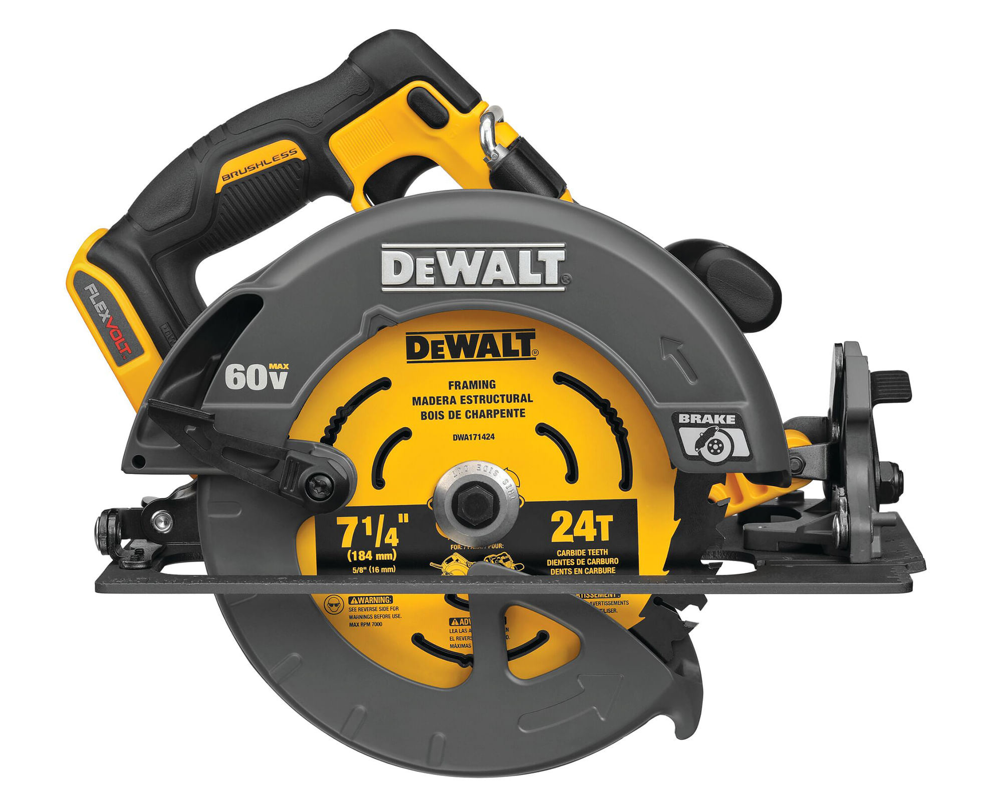 Sierra circular inalámbrica 7-1/4" DCS578B-B3 60V