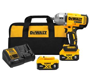 Kit llave impacto 1/2" 20V + 2 baterías 5 Ah + cargador + bolso