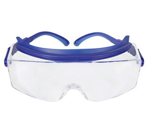 Antiparras policarbonato Top Gun transparente/azul