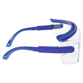 Antiparras policarbonato Top Gun transparente/azul