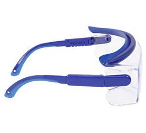 Antiparras policarbonato Top Gun transparente/azul