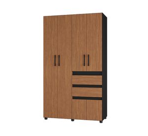 Clóset 4 puertas 2 cajones 200x120x50 cm