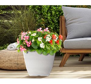 Maceta Billie blanco 30.26 cm