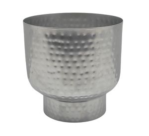 Maceta Textura silver 16 cm