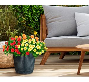 Maceta Hudson Antique basalt 27.94 cm