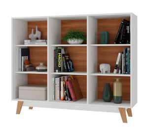 Librero Dina blanco 108x135x35 cm