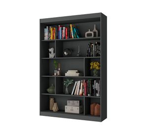 Librero Joe negro 181x120x30 cm