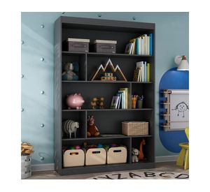 Librero Joe negro 181x120x30 cm