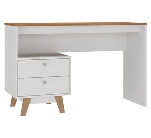 Escritorio 2 cajones Ellie blanco 75.5x120x46.5 cm