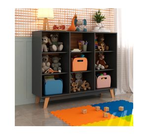 Librero Dina negro 108x135x35 cm