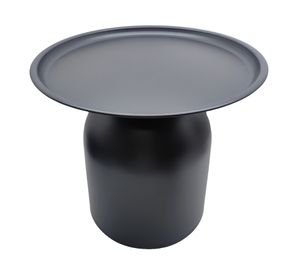 Porta maceta curvy negro 46.3 cm