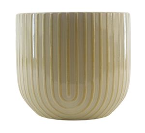 Maceta Agave beige 12x14 cm