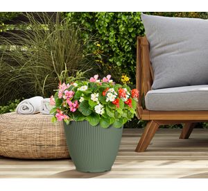 Maceta Billie verde 28.6 cm
