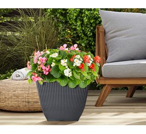 Maceta Billie gris 30.26 cm