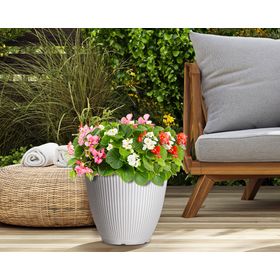 Maceta Billie blanco 28.6 cm