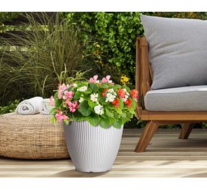 Maceta Billie blanco 28.6 cm