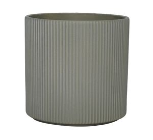 Maceta Ranurado vertical verde 16 cm