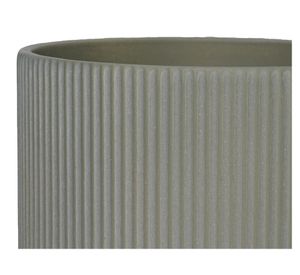Maceta Ranurado vertical verde 16 cm