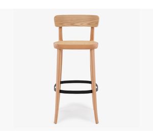 Taburete alto madera/rattan Dante natural