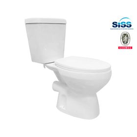 Sanitario 18 cm asiento cierre suave Aure blanco 2 piezas