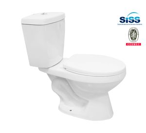 Sanitario 30 cm dual flush asiento cierre suave Agne 2 piezas