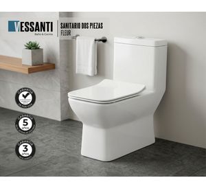 One piece 30 cm Fleur blanco