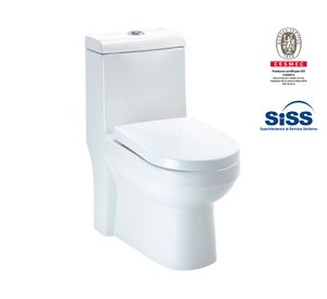 One piece 30 cm Dual flush asiento cierre suave Cala Vessanti