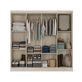 Clóset 8 puertas Aquiles 177x183x40 cm