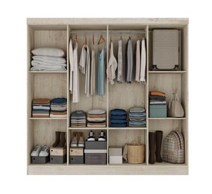 Clóset 8 puertas Aquiles 177x183x40 cm