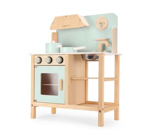 Cocina infantil madera Maia menta 68x55x30 cm