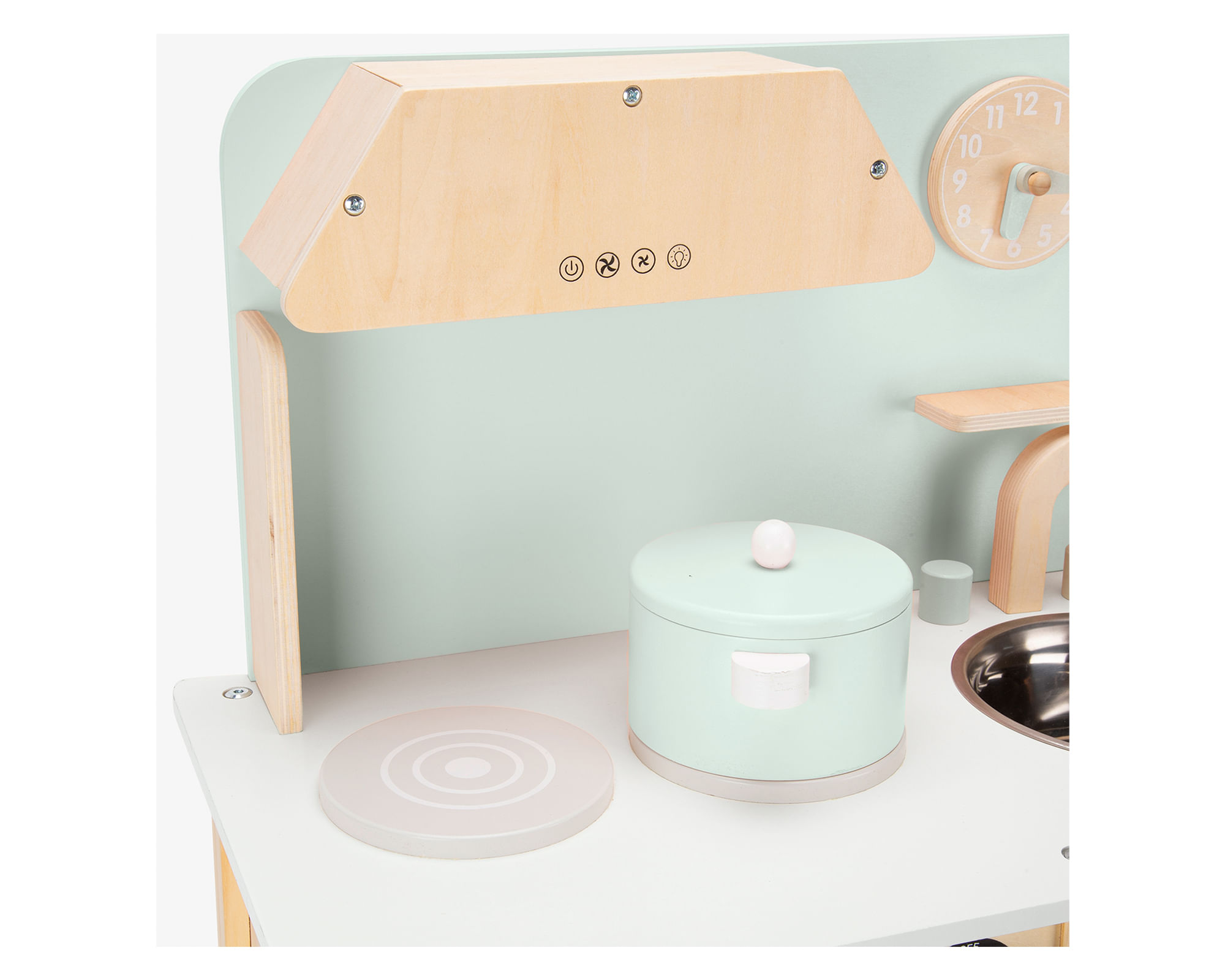 キッチン家電 MENTA Cocina infantil madera Maia menta 68x55x30 cm | Easy.cl