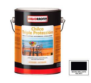 Esmalte anticorrosivo Chilco Triple Protección 1 galón negro