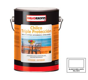 Esmalte anticorrosivo Chilco Triple Protección 1 galón blanco