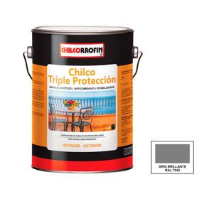 Esmalte anticorrosivo Chilco Triple Protección 1 galón gris