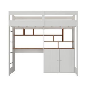 Camarote escritorio blanco CM1234 1 plaza