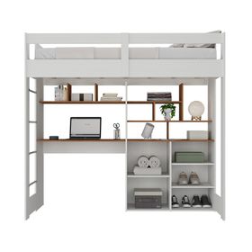 Camarote escritorio blanco CM1234 1 plaza